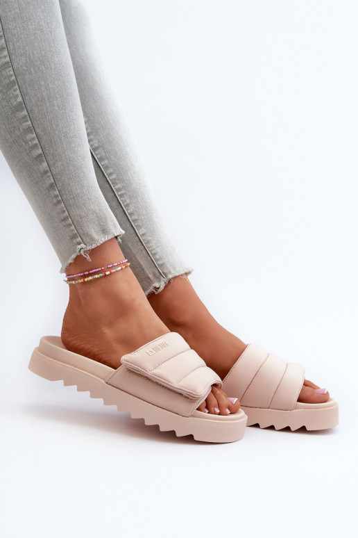 Sandalias con plataforma Big Star beige