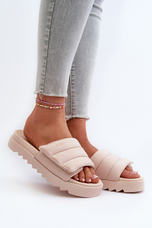 Sandalias con plataforma Big Star beige