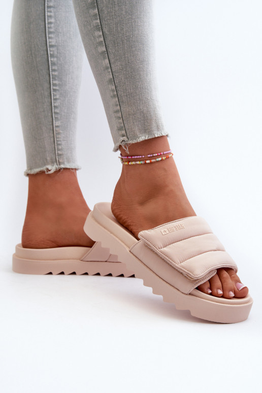 Sandalias con plataforma Big Star beige