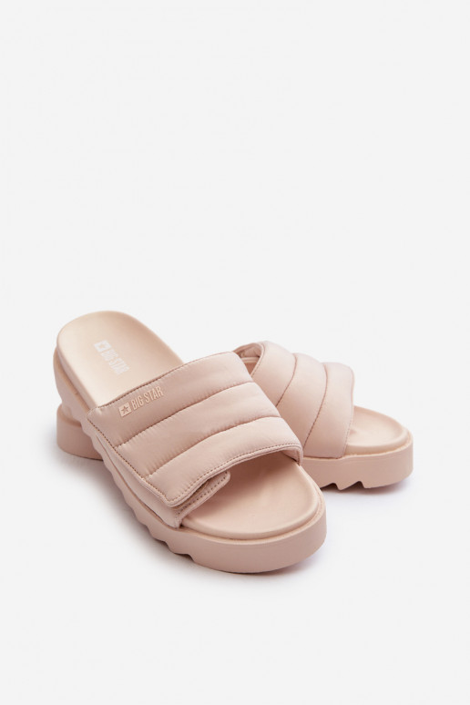 Sandalias con plataforma Big Star beige