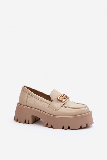 Mocasines Zazoo beige 2