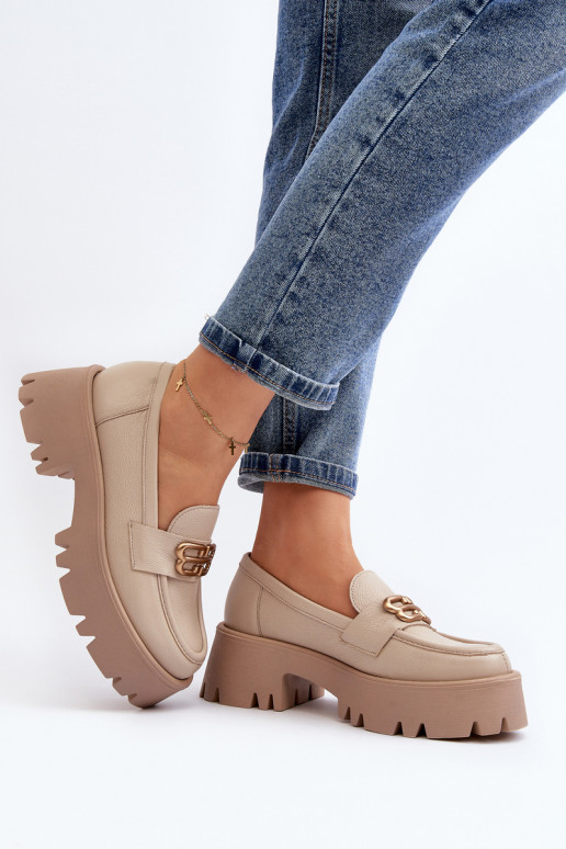 Mocasines Zazoo beige