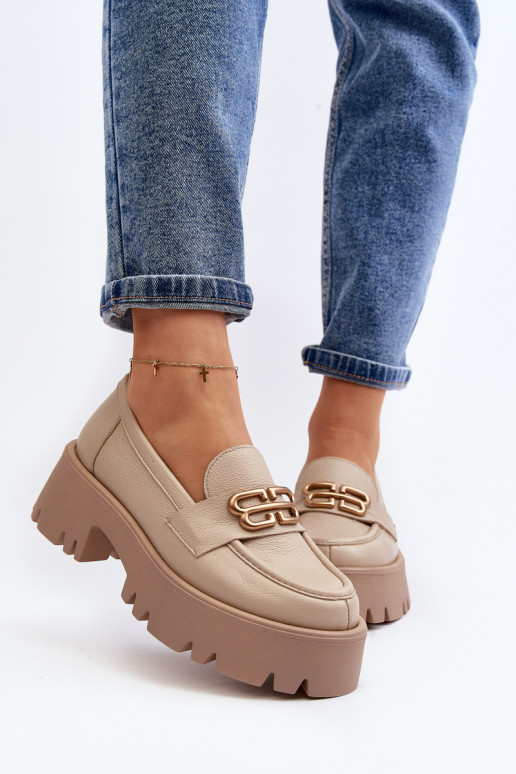 Mocasines Zazoo beige