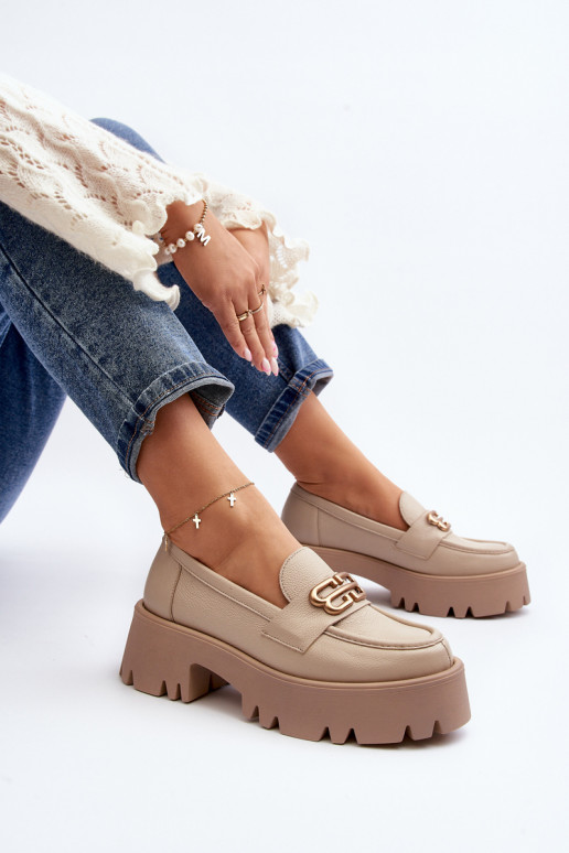 Mocasines Zazoo beige