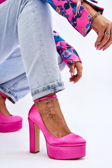 Tacones altos rosa Hayden 2