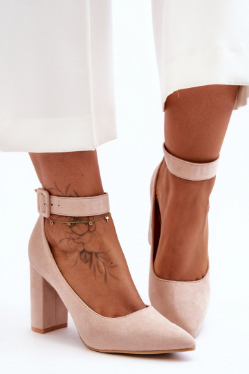 Zapatos ante beige Gloria