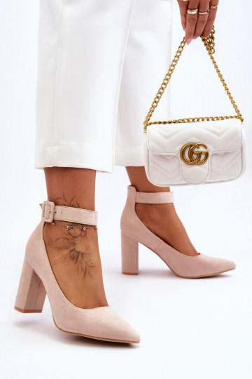 Zapatos ante beige Gloria 2