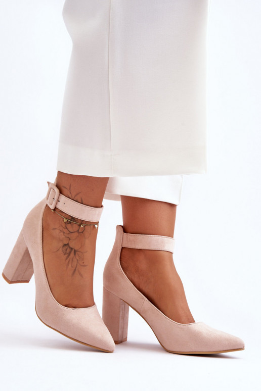 Zapatos ante beige Gloria