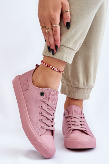 Deportivas modelo clásico suela plana Big Star color rosa