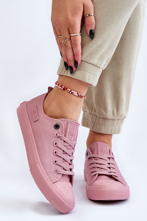 Deportivas modelo clásico suela plana Big Star color rosa