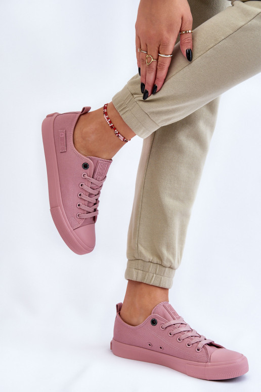 Deportivas modelo clásico suela plana Big Star color rosa