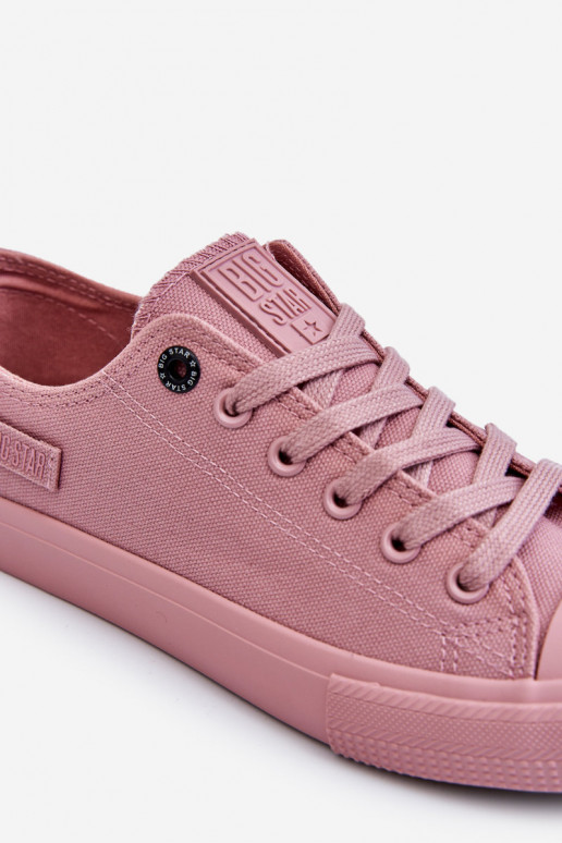 Deportivas modelo clásico suela plana Big Star color rosa