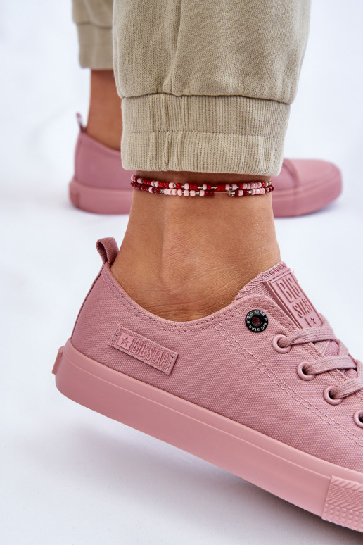 Deportivas modelo clásico suela plana Big Star color rosa