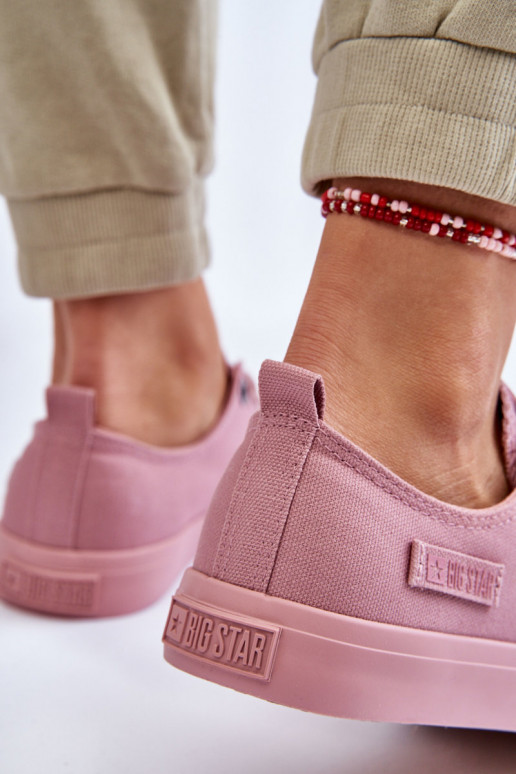 Deportivas modelo clásico suela plana Big Star color rosa