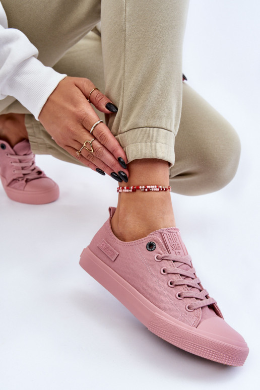 Deportivas modelo clásico suela plana Big Star color rosa