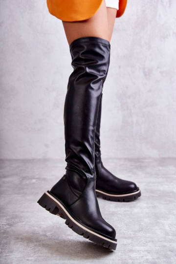botas por encima de la rodilla GOE KK2N4024 negro