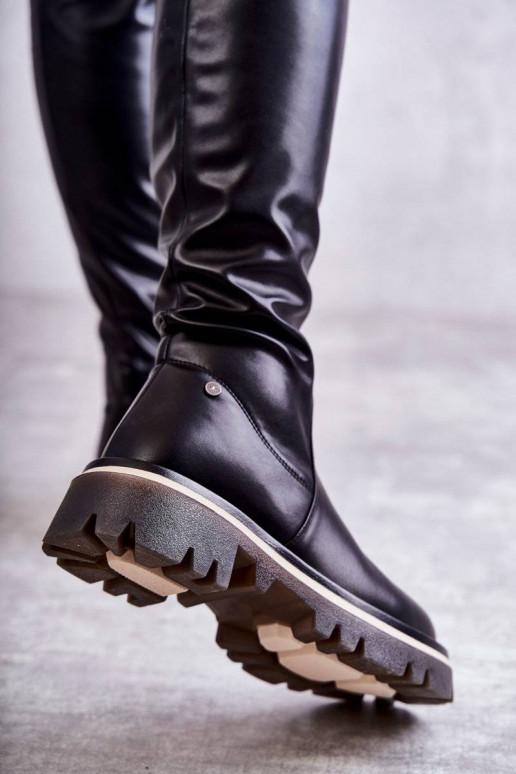 botas por encima de la rodilla GOE KK2N4024 negro