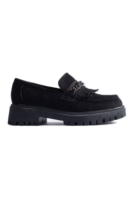 Mocasines de mujer ante negro Shelovet
