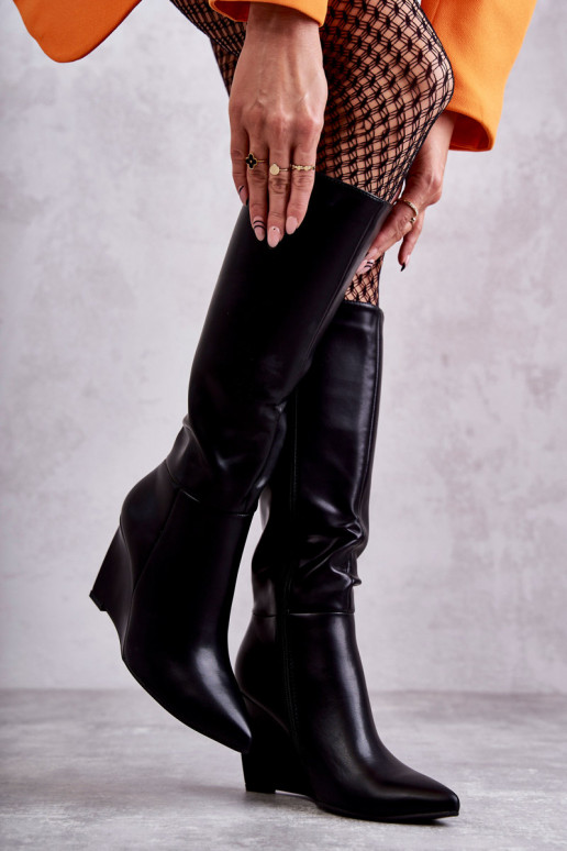 Botas plataforma Arlene negras Botas plataforma Arlene negras