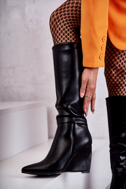 Botas plataforma Arlene negras Botas plataforma Arlene negras