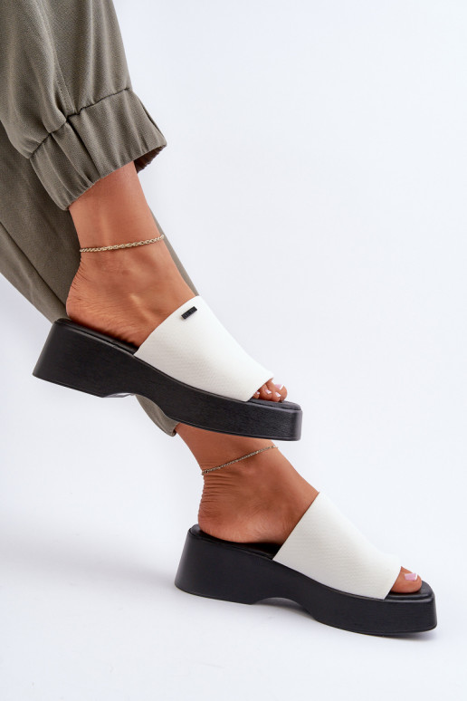 Pantuflas de mujer Big Star color blanco