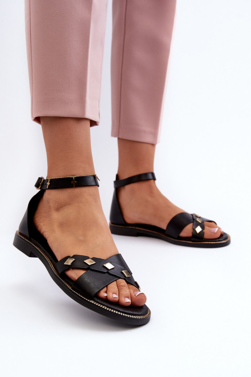 Sandalias de mujer en color negro Zazoo