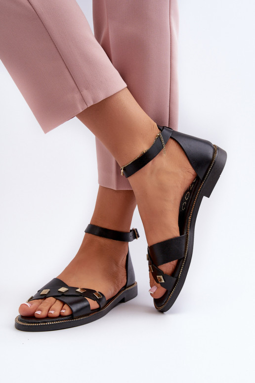 Sandalias de mujer en color negro Zazoo