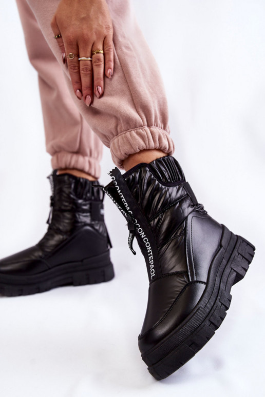 Botas de nieve con banda elástica en...