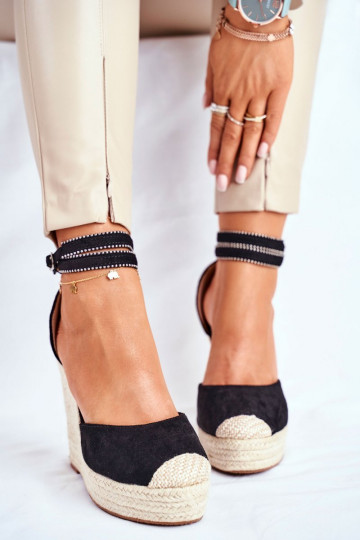 Sandalias alpargatas DEBEVE NEGRO