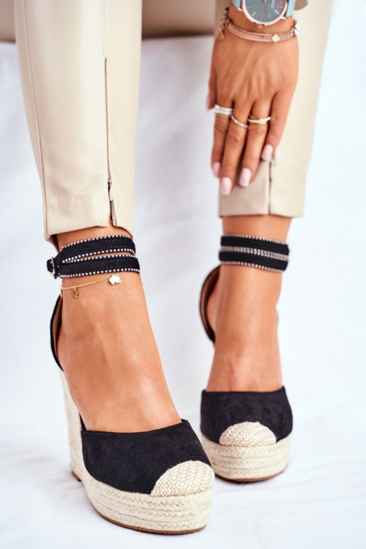 Sandalias alpargatas DEBEVE NEGRO