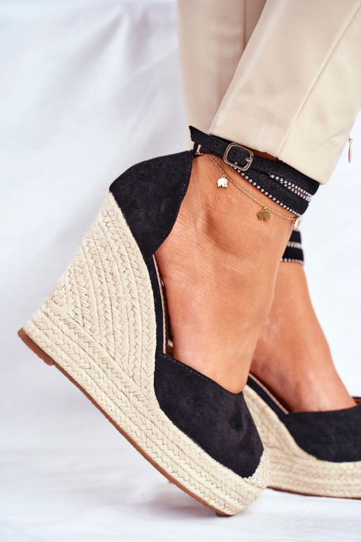 Sandalias alpargatas DEBEVE NEGRO