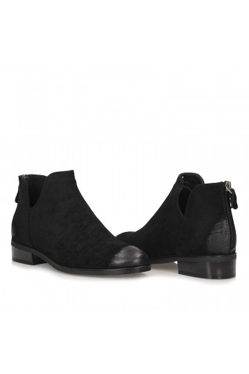 Botines Chelsea de ante negros Vinceza