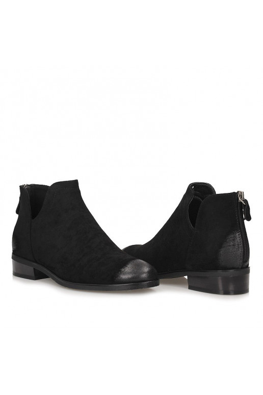 Botines Chelsea de ante negros Vinceza