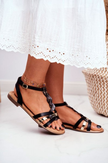 Sandalias negras