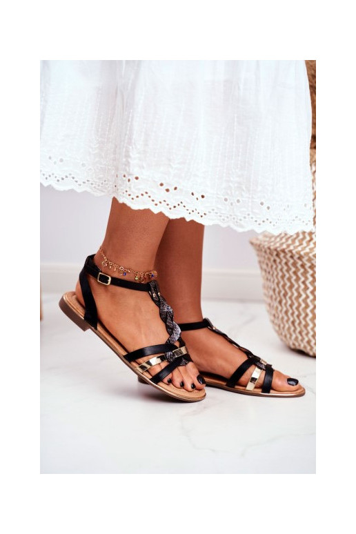 Sandalias negras