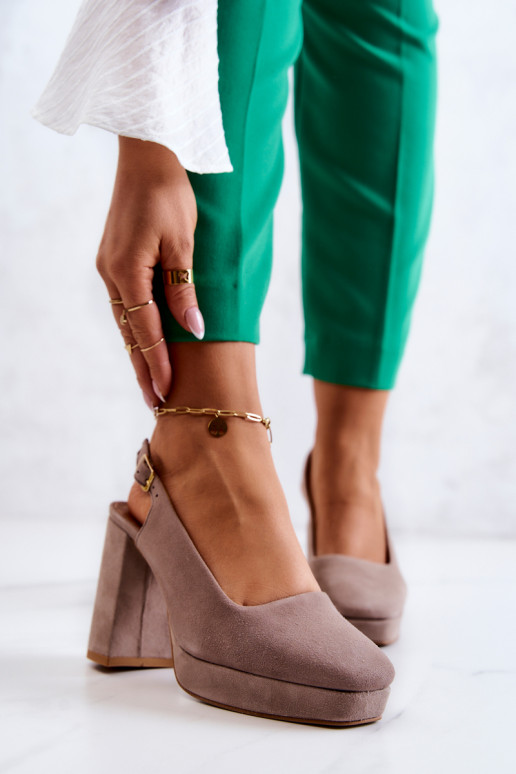 Zapatos de ante beige