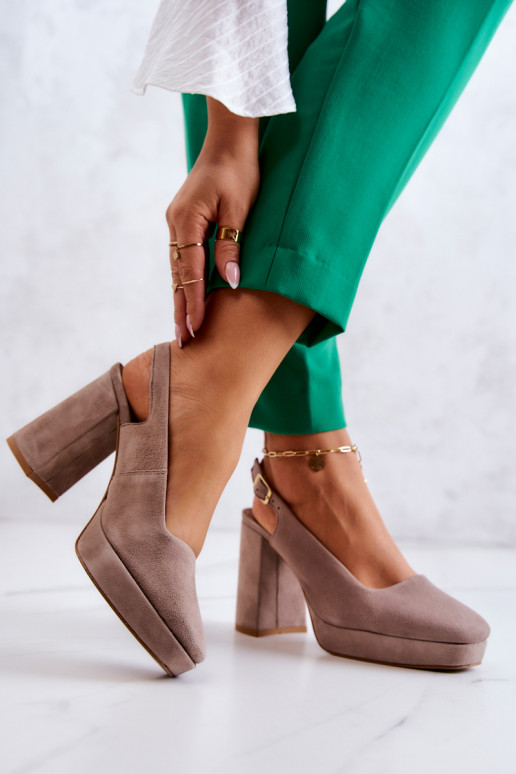 Zapatos de ante beige