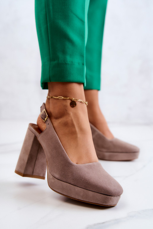 Zapatos de ante beige