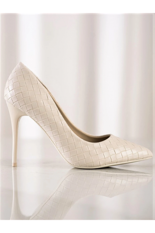Zapatos de tacón beige