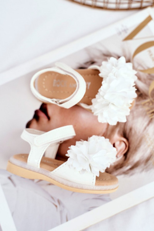 Sandalias para niños con flores en... Sandalias para niños con flores en...