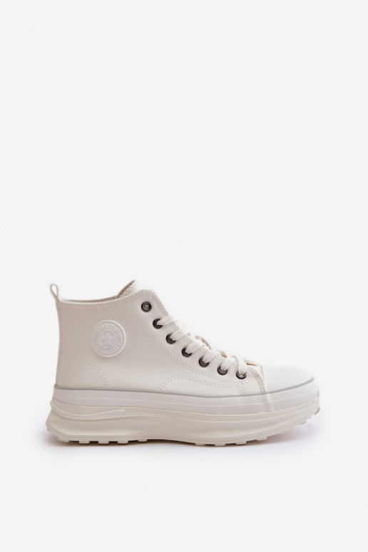 Zapatos de ocio con una plataforma Eko Piel Big Star OO274064 el color blanco