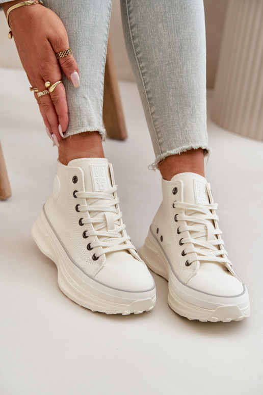 Zapatos de ocio con una plataforma Eko Piel Big Star OO274064 el color blanco