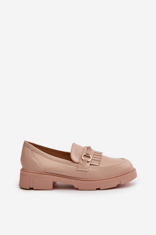 mocasines de mujer con adornos Eko Piel beige Tialorae mocasines de mujer con adornos Eko Piel beige Tialorae