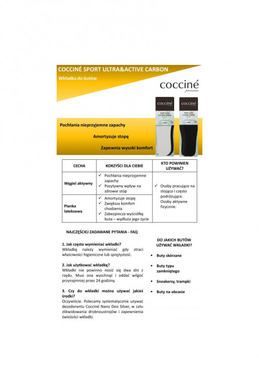 Plantillas Coccine con Carbón Activo Sport Ultra Con Carbón Activo