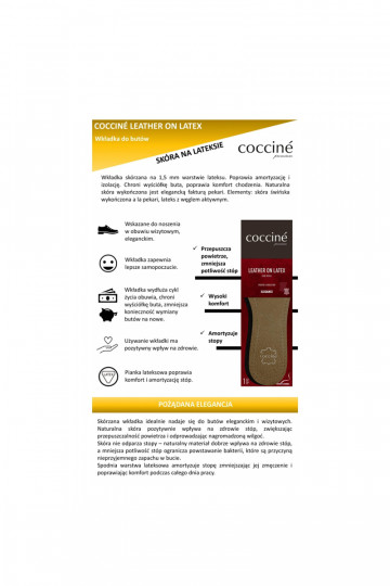 Plantillas de espuma de látex de cuero Coccine 2