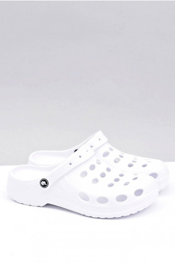 para hombre Zapatillas sandalias color blanco
