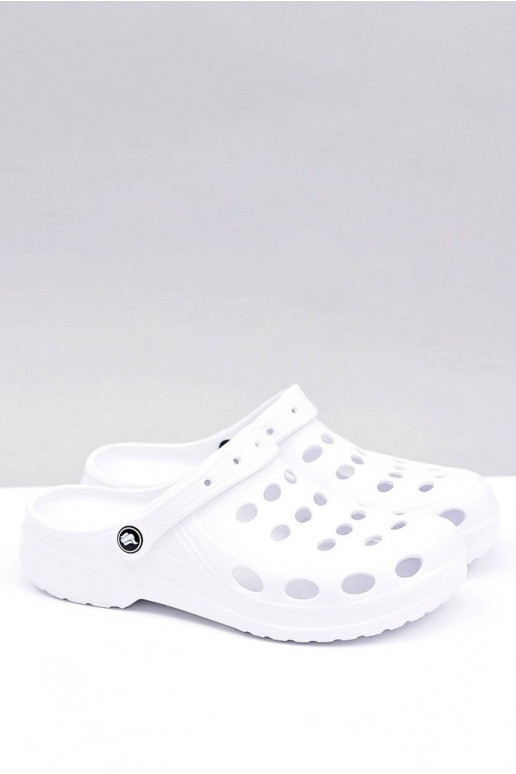 para hombre Zapatillas sandalias color blanco