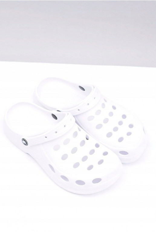 para hombre Zapatillas sandalias color blanco