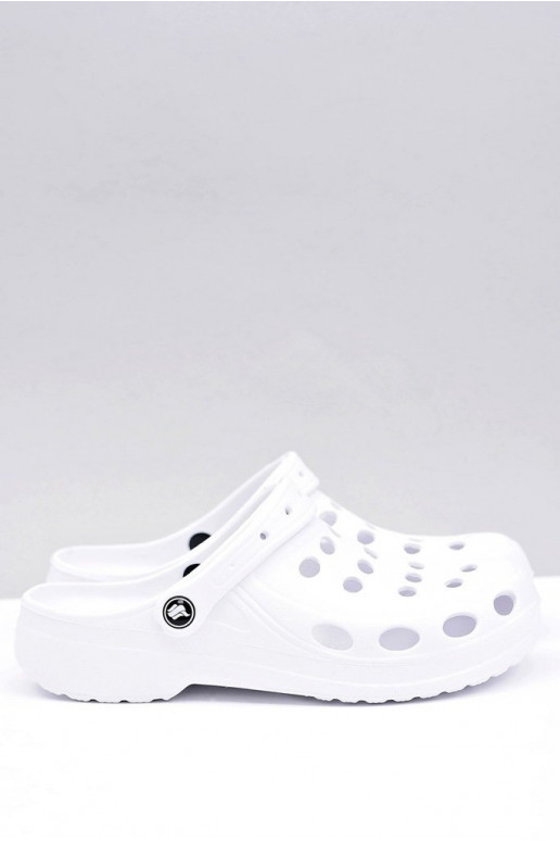 para hombre Zapatillas sandalias color blanco