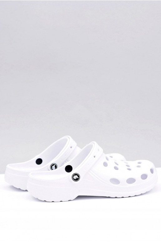 para hombre Zapatillas sandalias color blanco